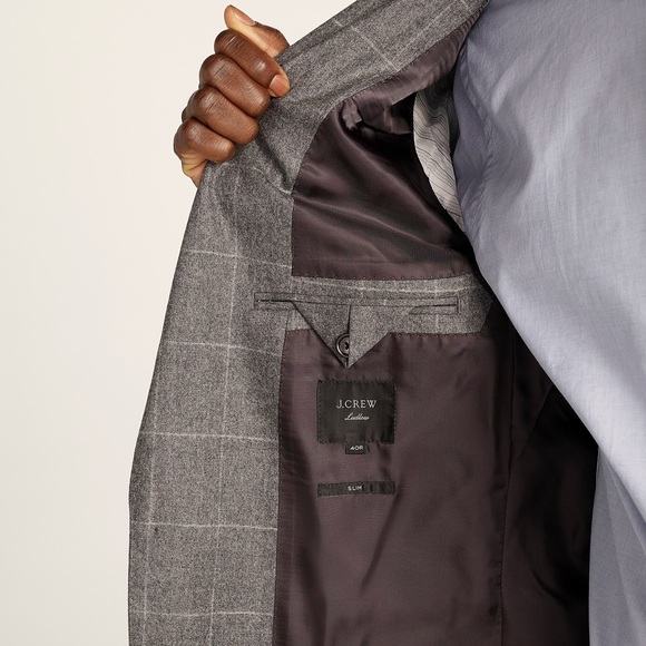 New J. Crew Ludlow Slim Fit Suit in Italian Wool (Size: 38R and 31/32) - Picture 4 of 13